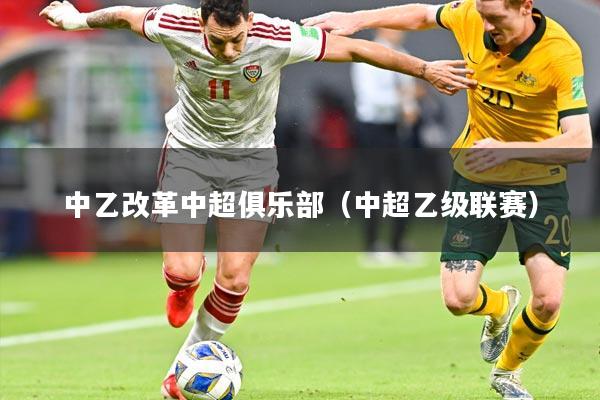 中乙改革中超俱乐部（中超乙级联赛）